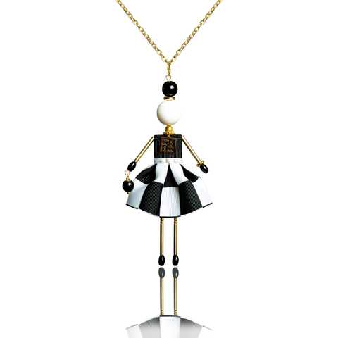 Rag Doll Articulated Charm in 9ct Yellow Gold - Tomfoolery London