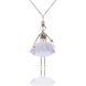 Jewelry doll pendant "Fluffy Snowflake" on a white background