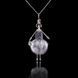 Jewelry doll pendant "Grey-Eyed Beauty" on a black background