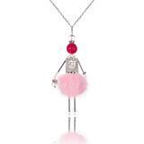 Jewelry doll pendant "Sharon Rose Beauty" on a white background