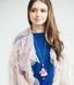 SARANA jewelry doll pendant &ldquo;Fuchsia&rdquo; worn by model elegant summer style look