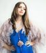 Model wearing SARANA jewelry doll pendant &ldquo;Tea Rose&rdquo; elegant styling