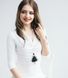 Jewelry Doll Pendant &ldquo;Black Aurora&rdquo; SARANA&reg; worn by model in elegant style look
