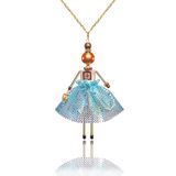 SARANA&reg; Ariel Jewelry Doll Pendant on a chain on a white background