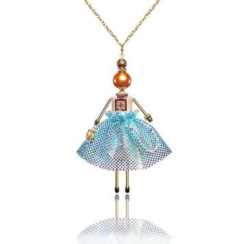 SARANA&reg; Ariel Jewelry Doll Pendant on a chain on a white background