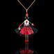 Jewelry Doll Pendant &ldquo;Carmen&rdquo; SARANA&reg; on black background
