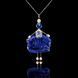 SARANA jewelry doll pendant &ldquo;Snow Queen&rdquo; on black background with crystals