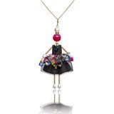 SARANA jewelry doll pendant on white background &ndash; &ldquo;Enchantress&rdquo; collection