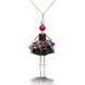 SARANA jewelry doll pendant on white background &ndash; &ldquo;Enchantress&rdquo; collection