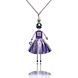 SARANA&reg; Lyra Jewelry Doll Pendant on a chain on a white background