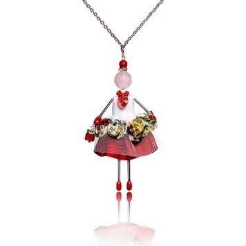 Little Queen jewelry doll pendant on white background | SARANA