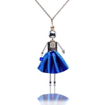 SARANA&reg; Safira Jewelry Doll Pendant on a chain on a white background