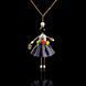 SARANA&reg; Jewelry Doll Pendant &ldquo;After the Rain&rdquo; on a black background