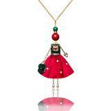 Jewelry doll pendant &ldquo;Vittoria&rdquo; on a white background