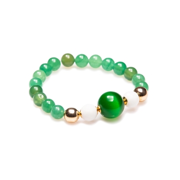 Jade bracelet in beautiful green tones.