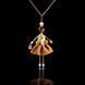 SARANA&reg; Jewelry Doll Pendant &ldquo;Golden Autumn&rdquo; on a black background