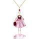 Jewelry doll pendant &ldquo;Emilia&rdquo; on a white background