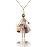 Jewelry doll pendant &ldquo;Smoky&rdquo; on a white background