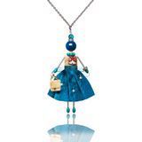 Jewelry doll pendant &ldquo;Silvia&rdquo; on a white background