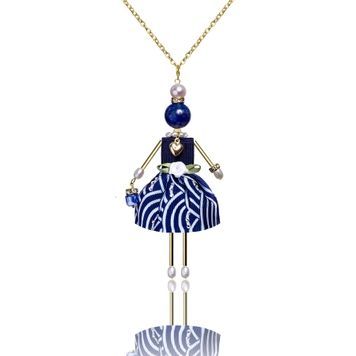 SARANA&reg; Jewelry Doll Pendant &ldquo;Sea Wave&rdquo; on a white background