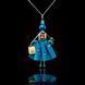 Jewelry doll pendant &ldquo;Silvia&rdquo; on a black background