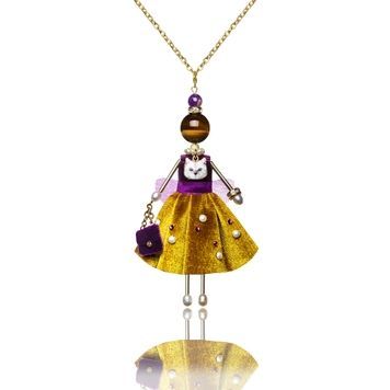 Jewelry doll pendant &ldquo;Tigress&rdquo; on a white background