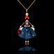 Jewelry doll pendant &ldquo;Coralina&rdquo; on a black background