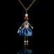 SARANA&reg; Jewelry Doll Pendant &ldquo;Warm Evening&rdquo; on a black background