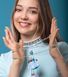 SARANA&reg; Jewelry Doll Pendant &ldquo;Winter Glow&rdquo; worn by a model
