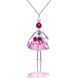 SARANA&reg; Jewelry Doll Pendant &ldquo;Rose Petal&rdquo; on a white background
