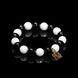 Bracelet with black and white agates