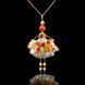 SARANA Jewelry Doll Pendant "Ginger Miracle" on black background luxury statement jewelry