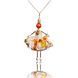 SARANA Jewelry Doll Pendant "Ginger Miracle" on white background luxury jewelry close-up