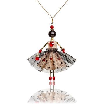 Jewelry Doll Pendant &ldquo;Se&ntilde;orita&rdquo; SARANA&reg; on white background