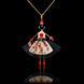 Jewelry Doll Pendant &ldquo;Se&ntilde;orita&rdquo; SARANA&reg; on black background