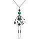 Attractive pendant doll with green agate