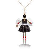 Jewelry Doll Pendant &ldquo;Little Fairy&rdquo; SARANA&reg; on white background