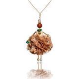 Jewelry Doll Pendant &ldquo;Josephine&rdquo; SARANA&reg; on white background