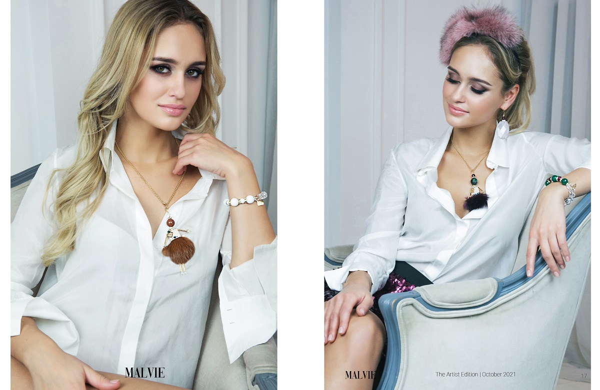 La colección invernal de joyas SARANA® en las páginas de la revista francesa MALVIE