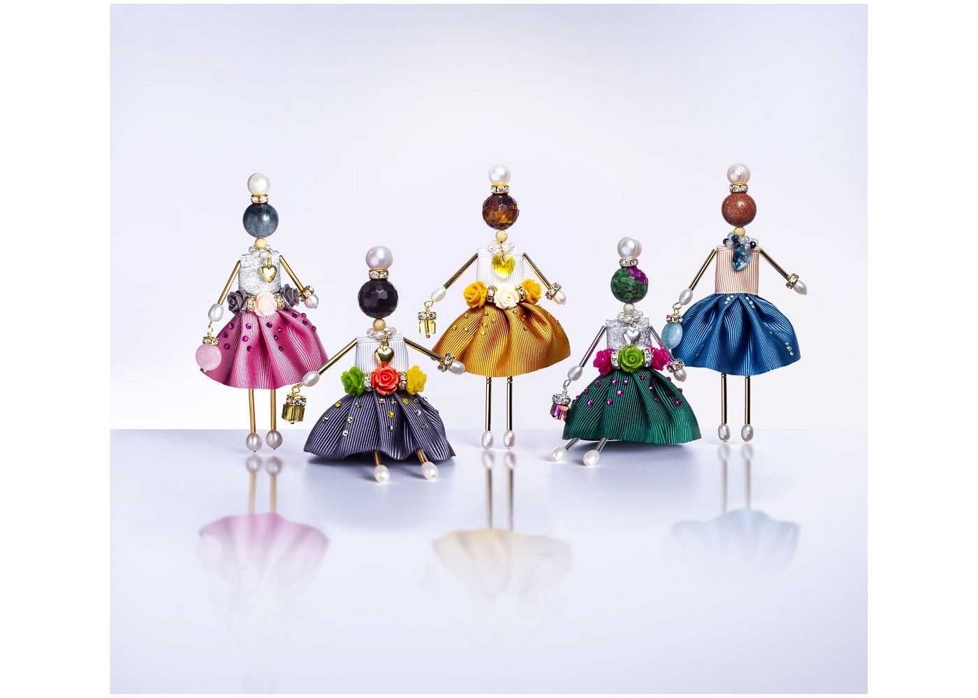 colorful jewelry doll pendants “Malachite Box” — choose yours