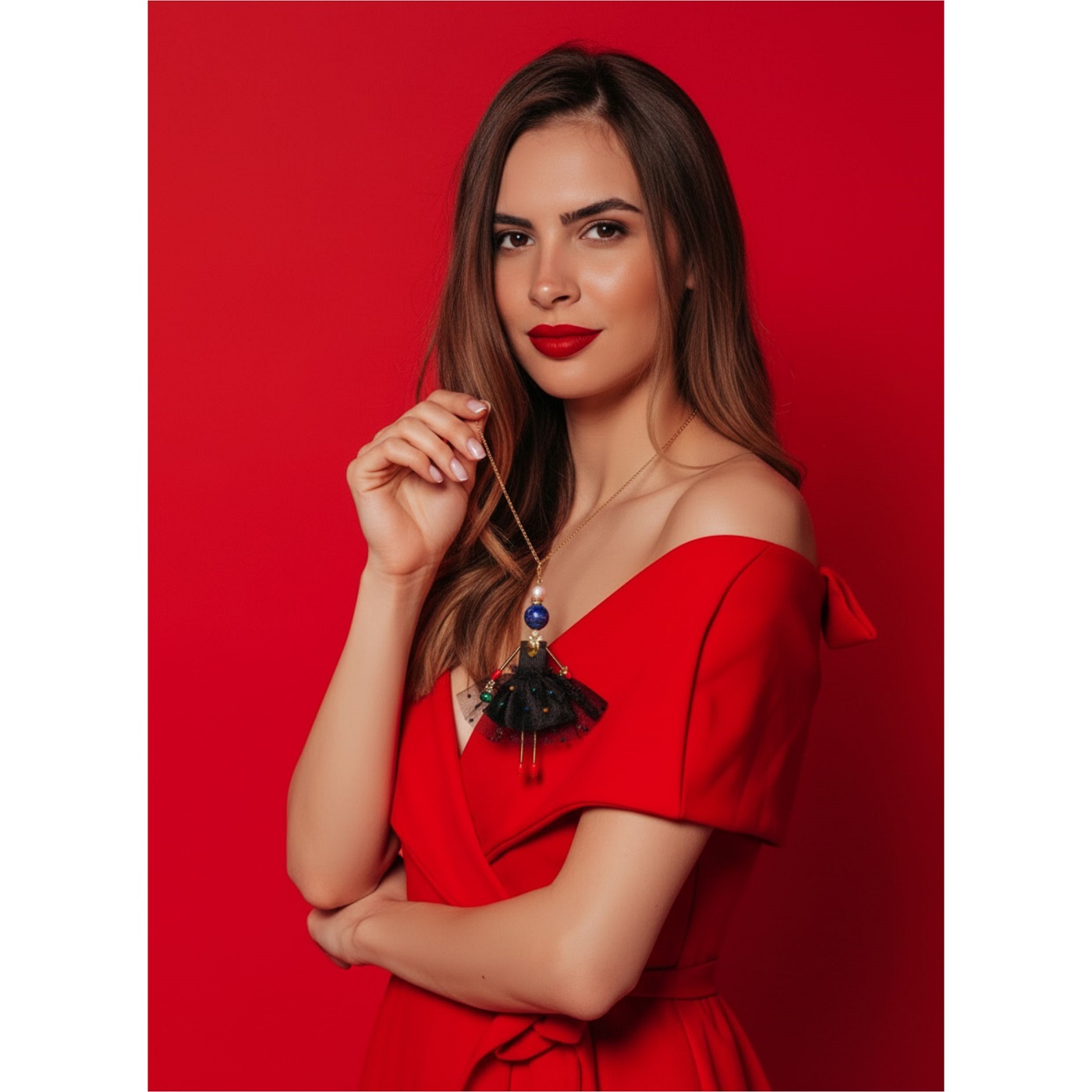 What to Give a Friend for Her Birthday – a SARANA® Jewelry Doll Pendant from the “Celebration” Collection