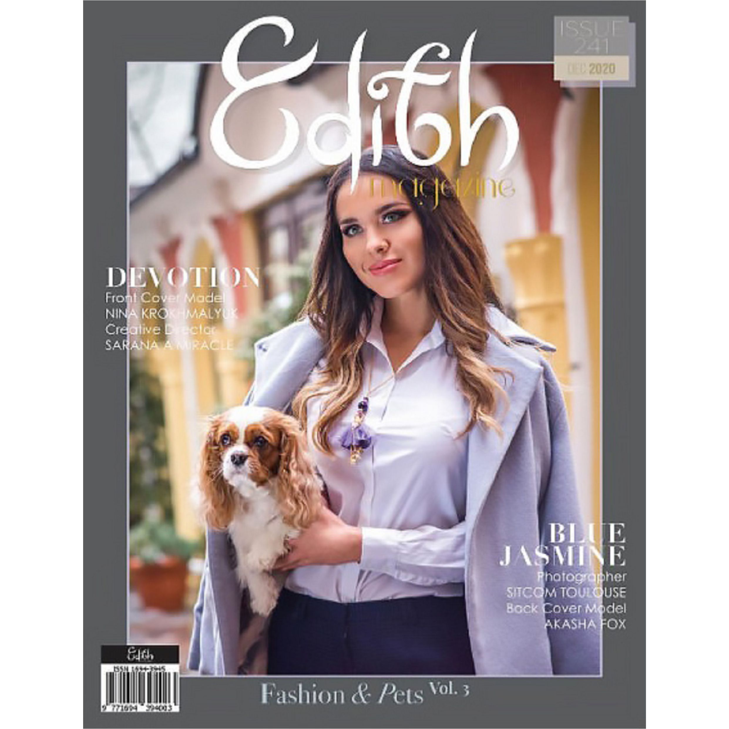 Украшения коллекции SARANA® «Преданность» на обложке журнала Edith Magazine