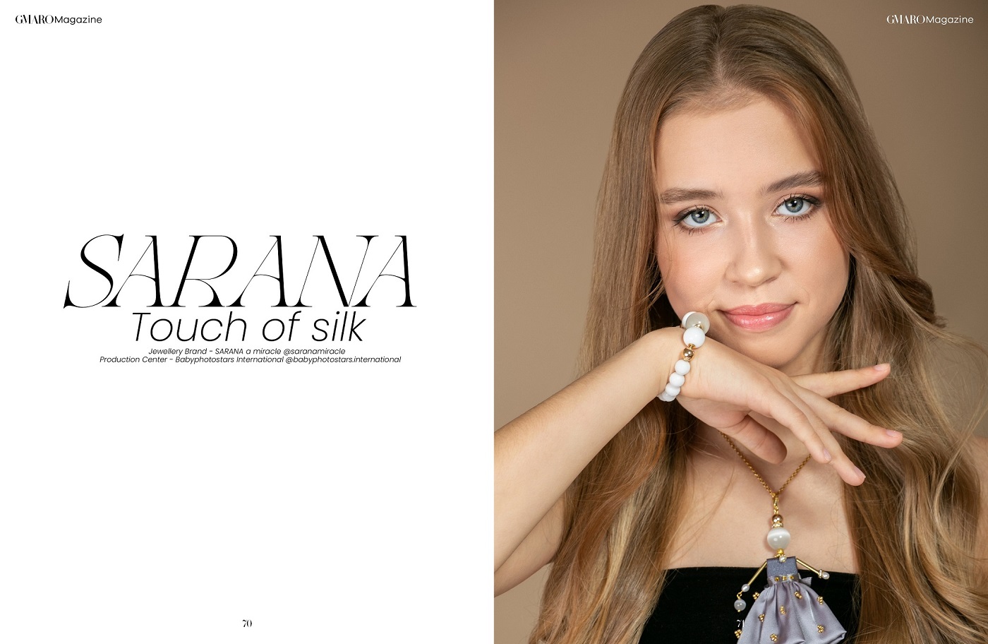 Романтичний подарунок для дівчини — ювелірні прикраси SARANA® на сторінках французького модного журналу