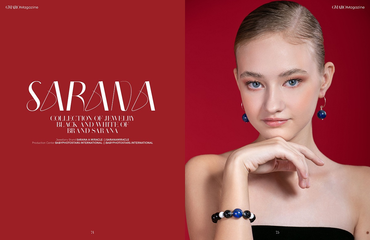 Чорно-білі прикраси SARANA® на сторінках французького модного журналу