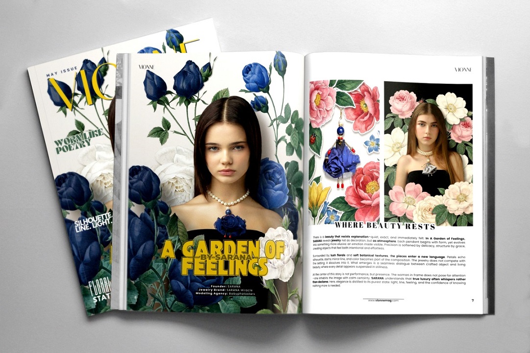 Авторские украшения SARANA® в международной editorial-публикации журнала VIONNE Magazine