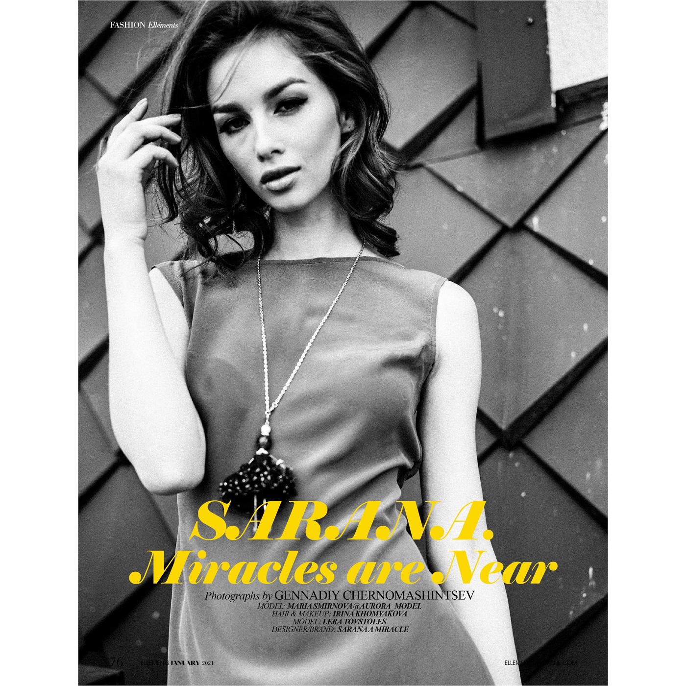 Joya de moda SARANA® en las páginas de una revista estadounidense de moda y belleza